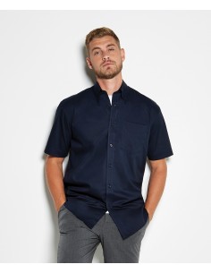 K-KK109-Mens Classic Fit Premium Oxford Shirt Short Sleeve 2